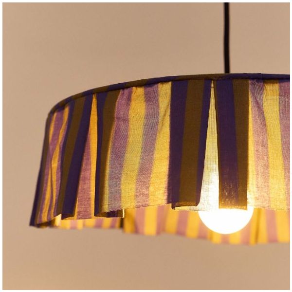 Vibes Lampshade - 40 cm - Stripes Indigo