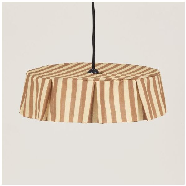 Vibes Lampshade - 40 cm - Stripes IndigoBrown