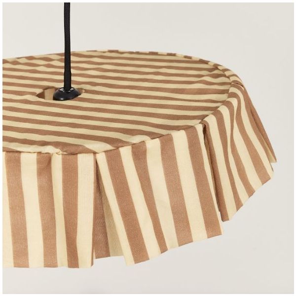 Vibes Lampshade - 40 cm - Stripes IndigoBrown
