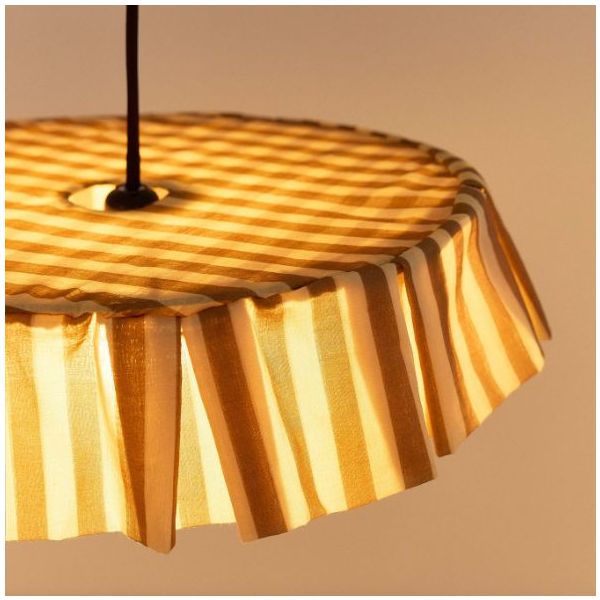 Vibes Lampshade - 40 cm - Stripes IndigoBrown