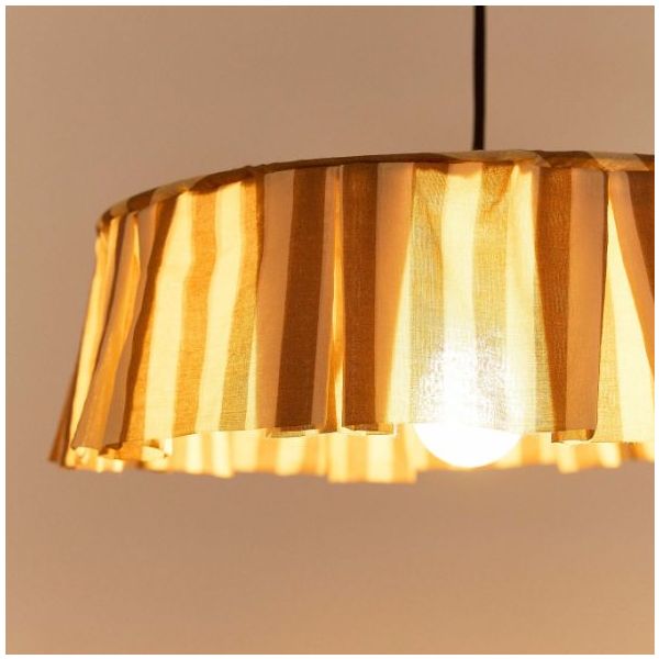 Vibes Lampshade - 40 cm - Stripes IndigoBrown