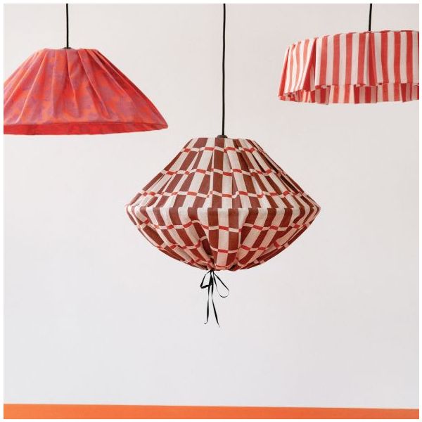 Vibes Lampshade - 40 cm - Stripes Red