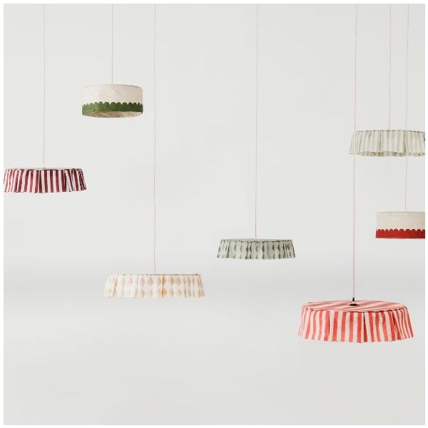 Vibes Lampshade - 40 cm - Stripes Turquoise