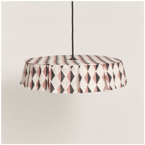 Vibes Lampshade - 50 cm - Harlequin Auburn / Black