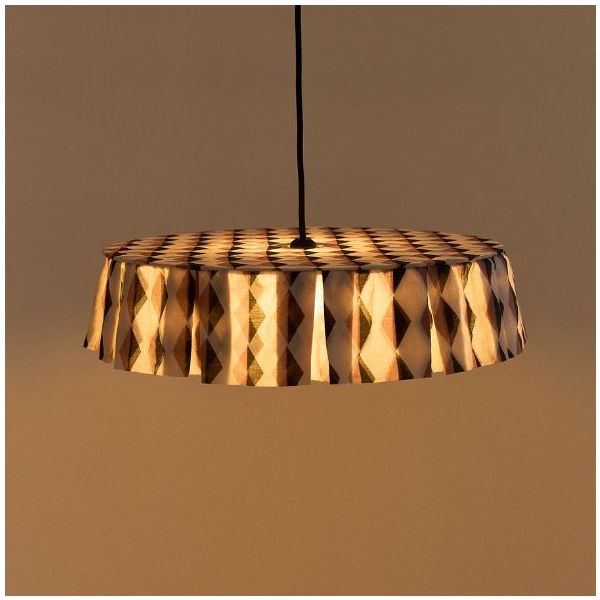 Vibes Lampshade - 50 cm - Harlequin Auburn / Black