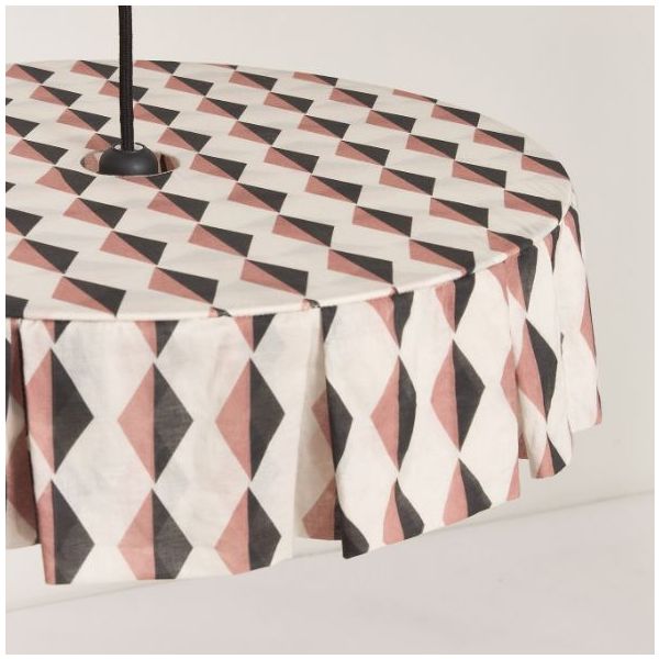 Vibes Lampshade - 50 cm - Harlequin Auburn / Black