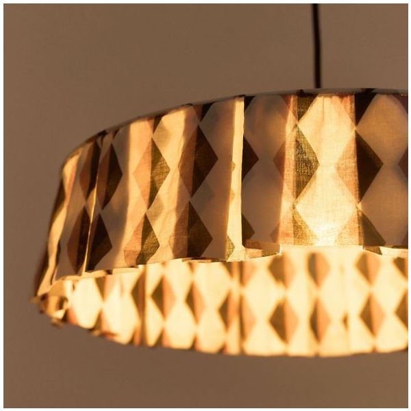 Vibes Lampshade - 50 cm - Harlequin Auburn / Black