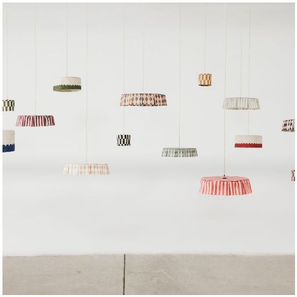 Vibes Lampshade - 50 cm - Harlequin Auburn / Black