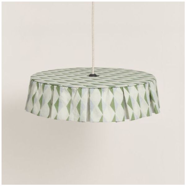 Vibes Lampshade - 50 cm - Harlequin Green / Blue