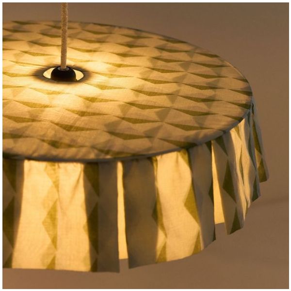 Vibes Lampshade - 50 cm - Harlequin Green / Blue