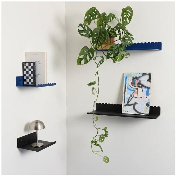 Vibes Metal Wall Shelf - L - Matt Black