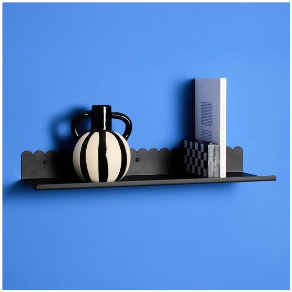 Vibes Metal Wall Shelf - L - Matt Black