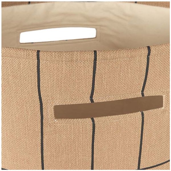 Grand panier de rangement Vibes - Carreaux Marron / Noir