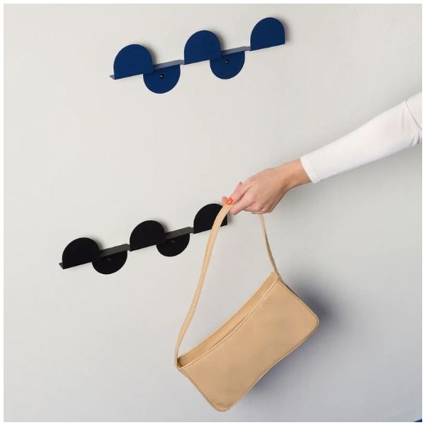 Vibes Metal Wall Coat Rack - Night Blue