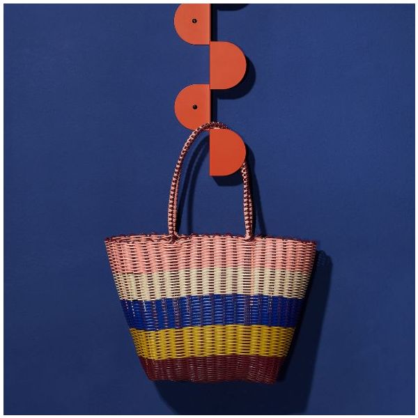 Porte-manteau mural en métal Vibes - Rouge