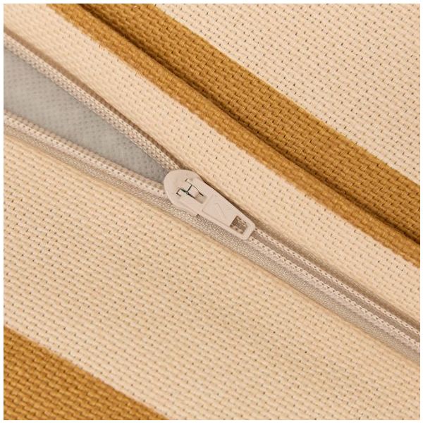 Pouf long Ado Vibes - Carreaux Moutarde / Sable