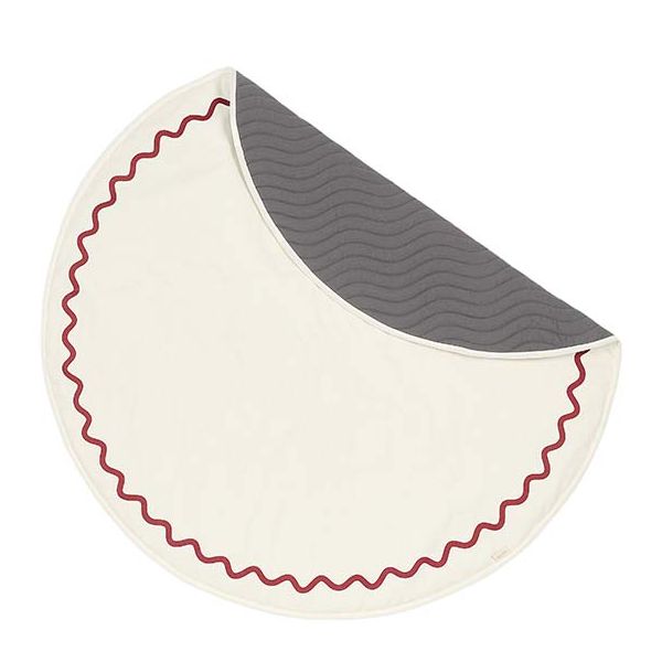 Tapis de jeu rond Vibes - Carmin