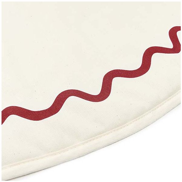 Tapis de jeu rond Vibes - Carmin