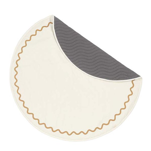 Tapis de jeu rond Vibes - Ocre