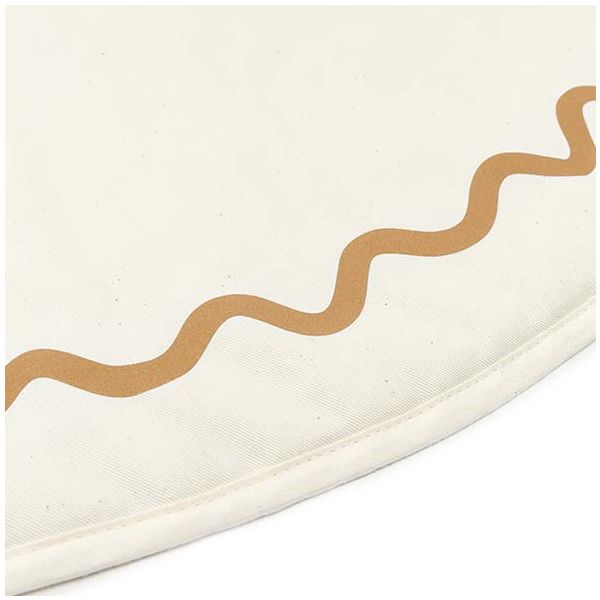 Tapis de jeu rond Vibes - Ocre