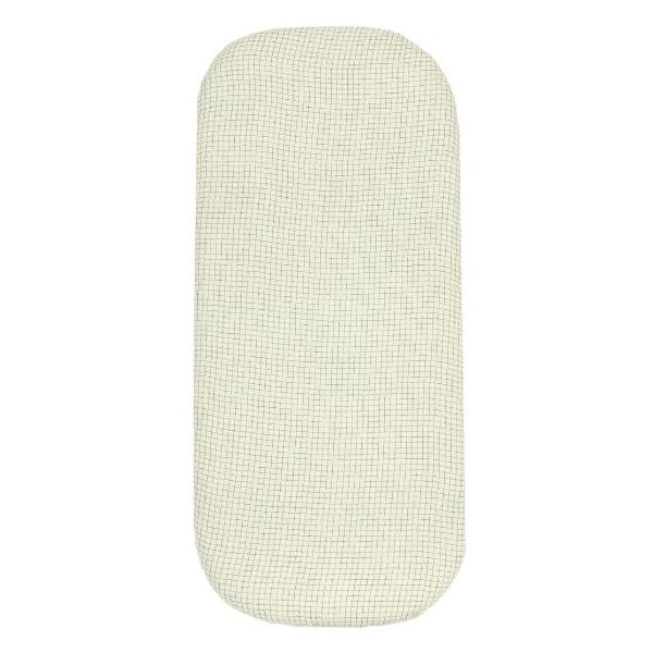 Drap housse Wabi-Sabi 40 x 80 - Carreaux Bleu