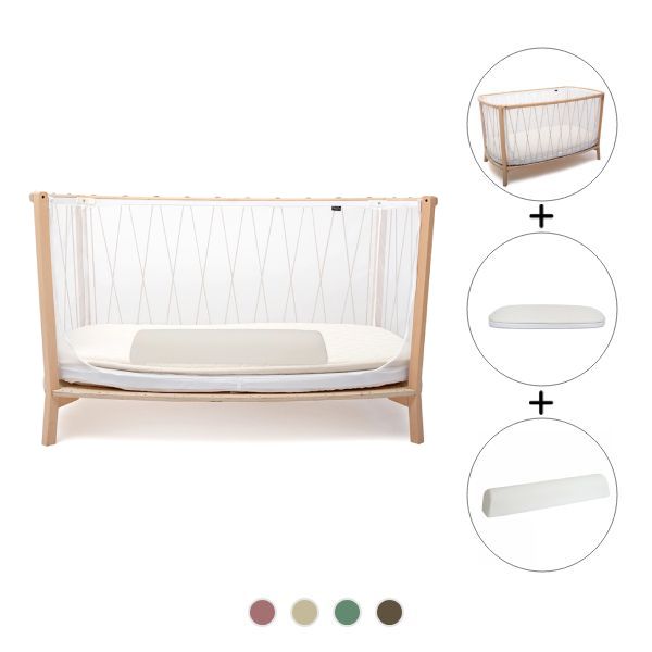 Kimi Baby Bed 66 × 120 cm + Mattress + Bed Rail