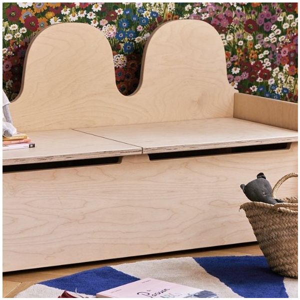 Camel Storage Bench - Birch