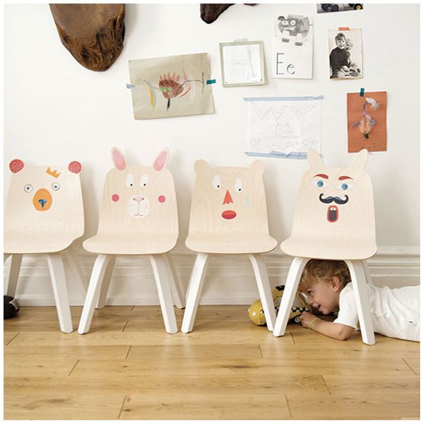 Chaises Play Lapin - Bouleau - Lot de 2