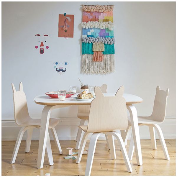 Chaises Play Lapin - Bouleau - Lot de 2