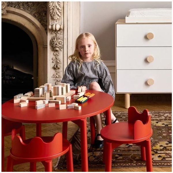 Chaises Moss - Lot de 2 - Rouge