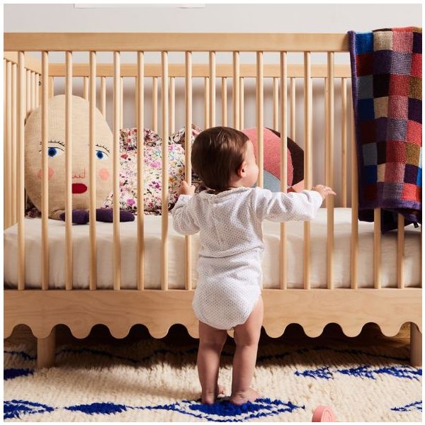 Lit bébé évolutif Moss 70 x 140 cm - Bouleau