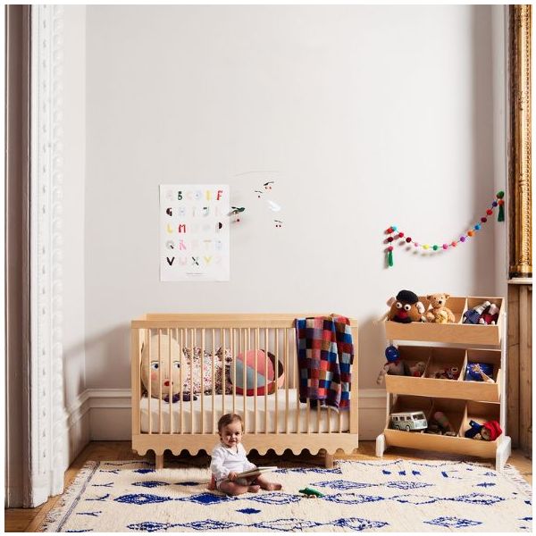 Lit bébé évolutif Moss 70 x 140 cm - Bouleau