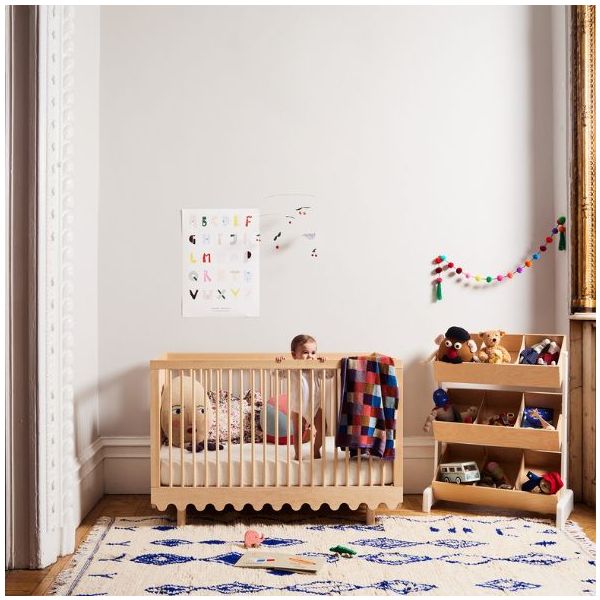 Lit bébé évolutif Moss 70 x 140 cm - Bouleau