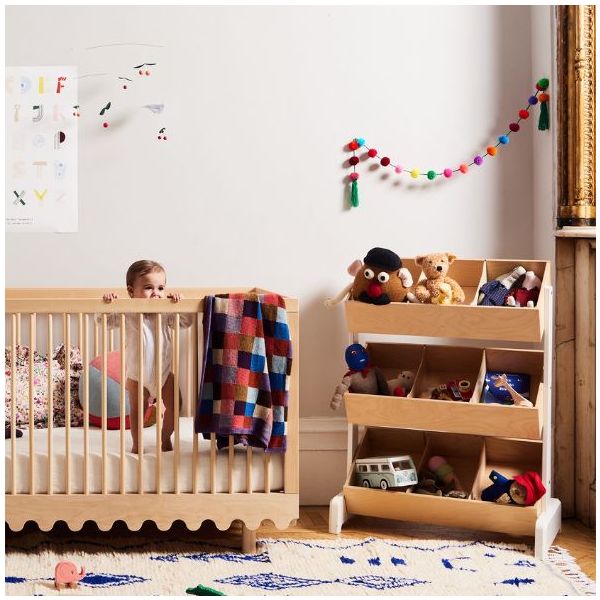 Lit bébé évolutif Moss 70 x 140 cm - Bouleau