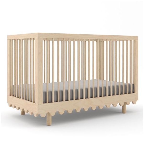 Lit bébé évolutif Moss 70 x 140 cm - Bouleau