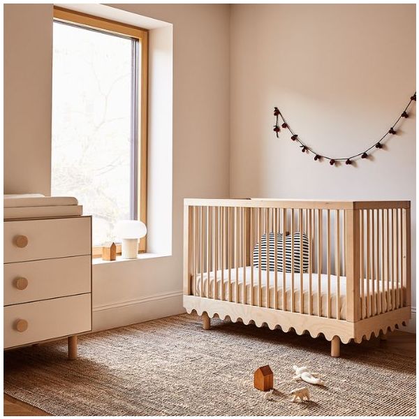 Lit bébé évolutif Moss 70 x 140 cm - Bouleau