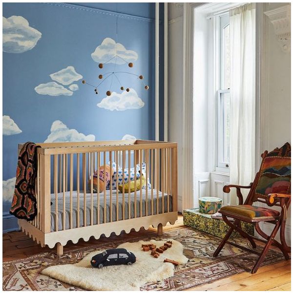 Lit bébé évolutif Moss 70 x 140 cm - Bouleau
