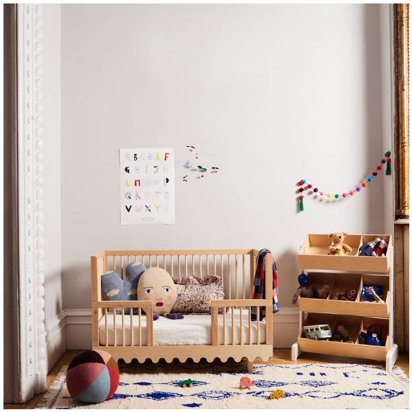 Lit bébé évolutif Moss 70 x 140 cm - Bouleau