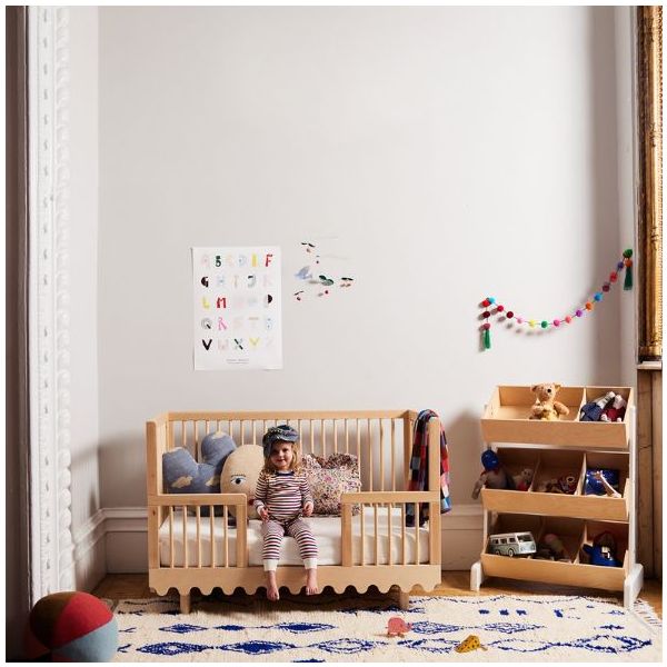 Lit bébé évolutif Moss 70 x 140 cm - Bouleau