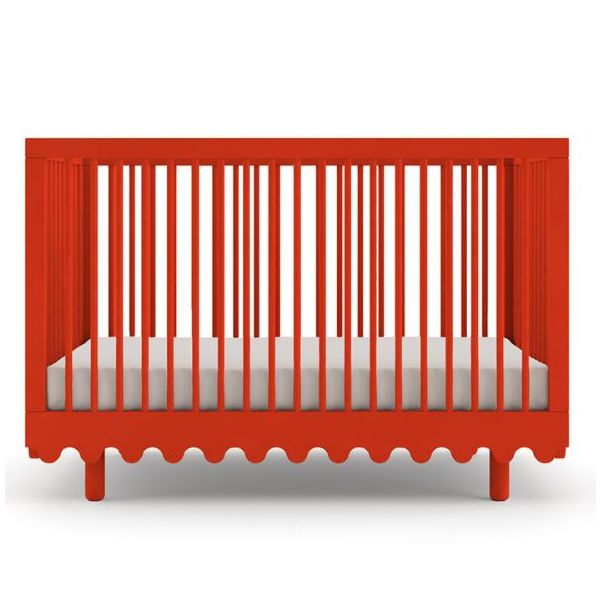 Lit bébé évolutif Moss 70 x 140 cm - Rouge