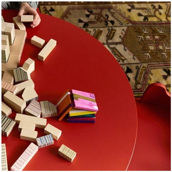 Table de jeu Moss - Rouge