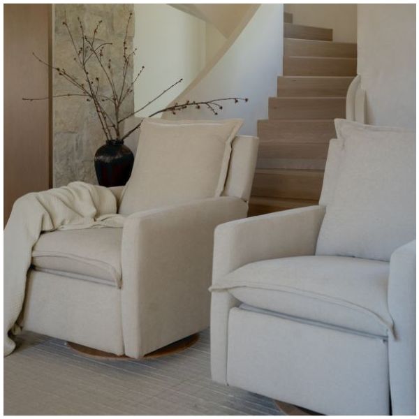 Fauteuil d’allaitement pivotant et inclinable manuel Flynn - Sable