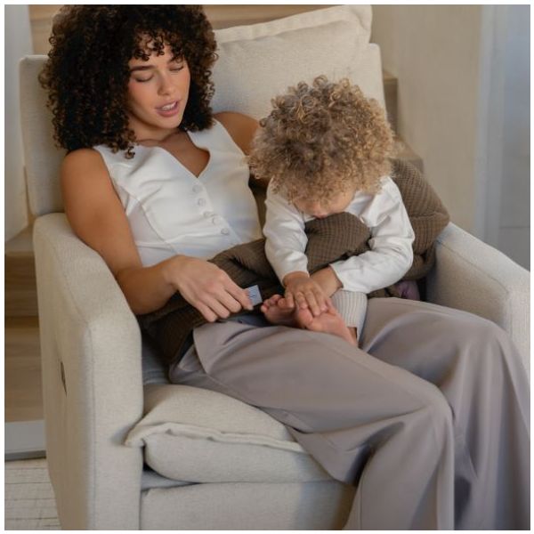 Fauteuil d’allaitement pivotant et inclinable manuel Flynn - Sable