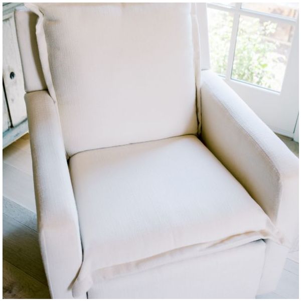 Fauteuil d’allaitement pivotant et inclinable manuel Flynn - Ivoire