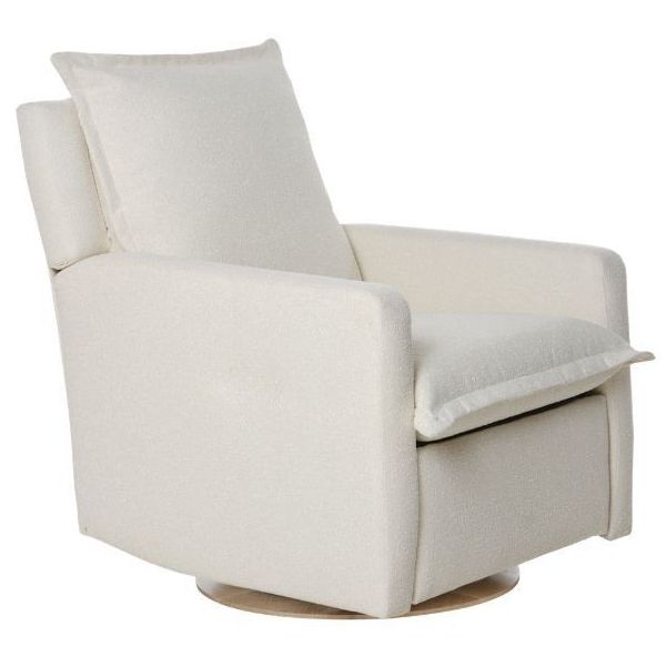 Fauteuil d’allaitement pivotant et inclinable manuel Flynn - Bouclé Oyster