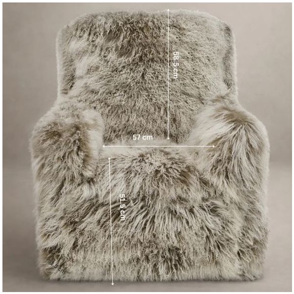 Flynn Gliding Swivel Nursery Recliner - Tibetan Fur