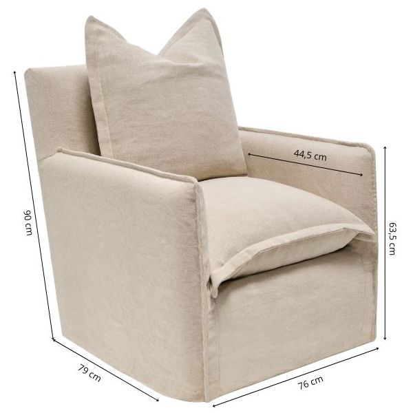 Fauteuil d’allaitement pivotant et berçant Margot - Sable