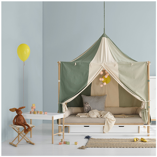 Petite table enfant Camp - Blanc / Chêne