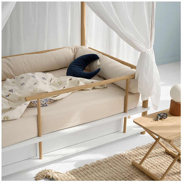 Tour de lit traversin Camp - Naturel