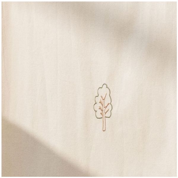 Camp Novel Embroidered Bed Canopy for House Roof - Undyed Trees